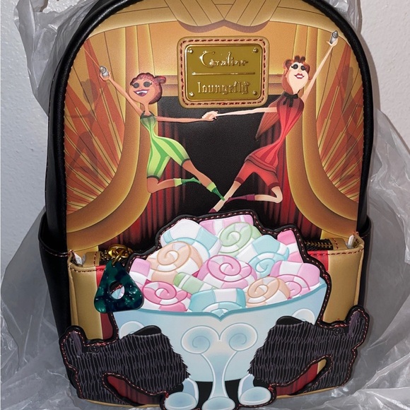 Loungefly Handbags - Exclusive Loungefly Laika Coraline Miss Spink and Miss Forcible Mini Backpack